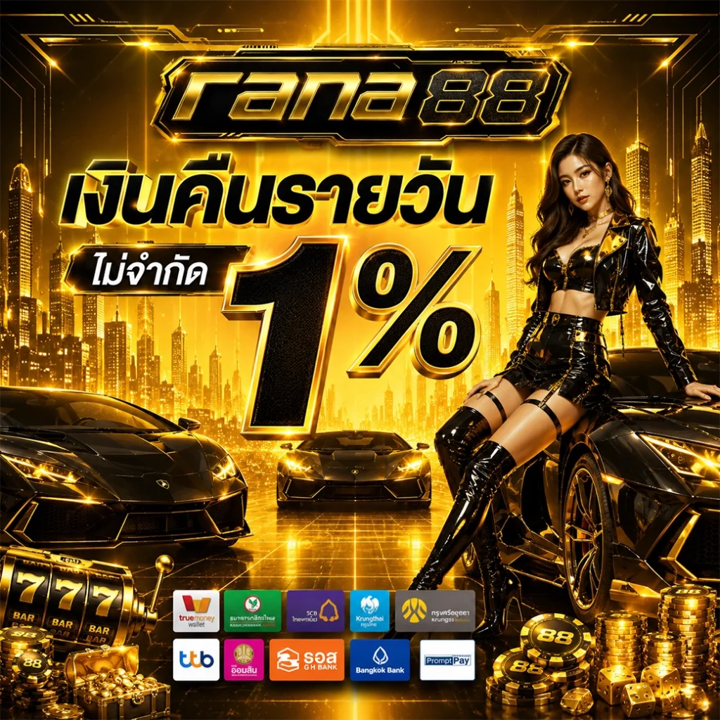 เงินคืนรายวัน ไม่จำกัด 1%